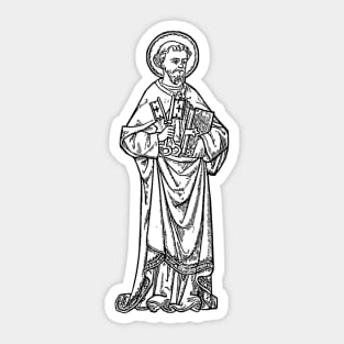 St. Peter - white bkg Sticker